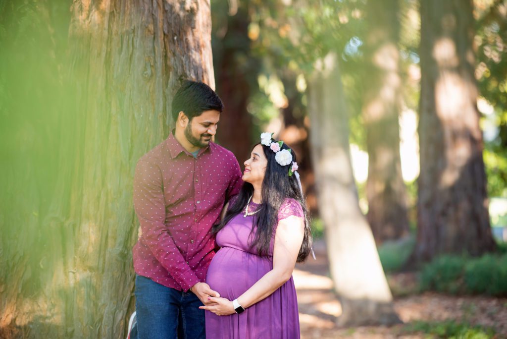 maternity pictures at Stanford University