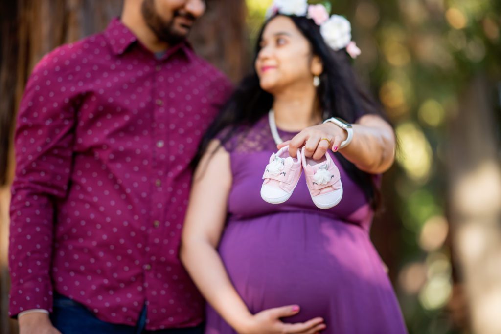maternity pictures at Stanford University