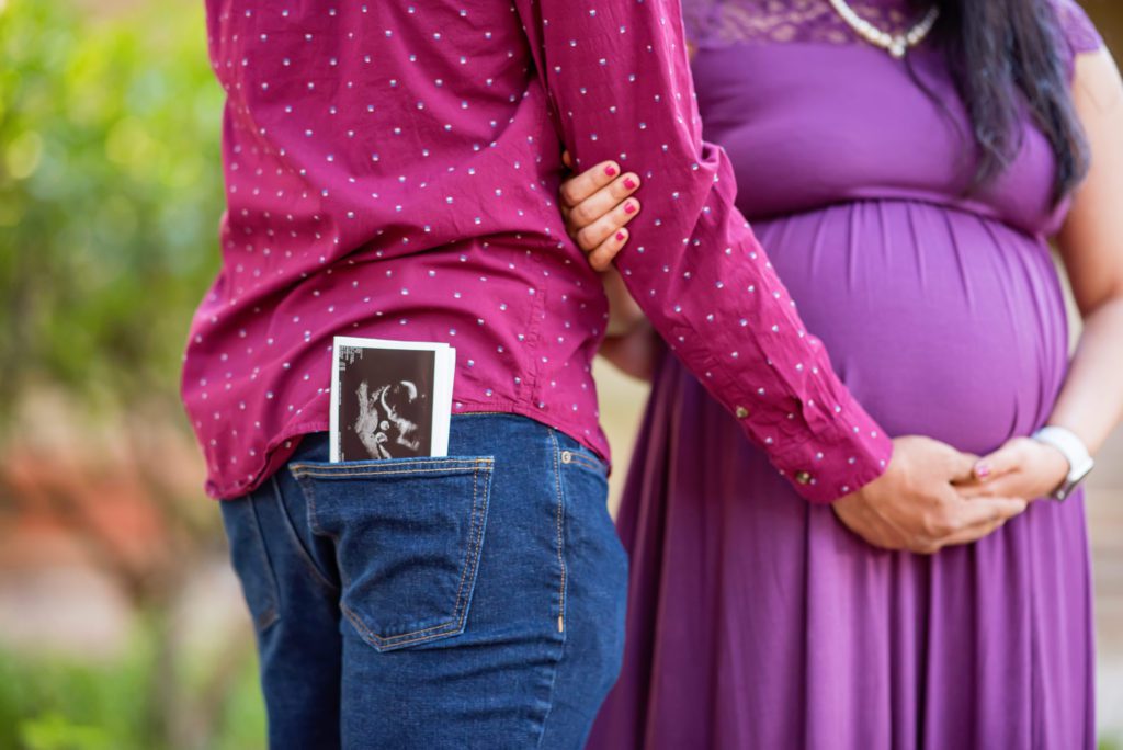 maternity pictures at Stanford University