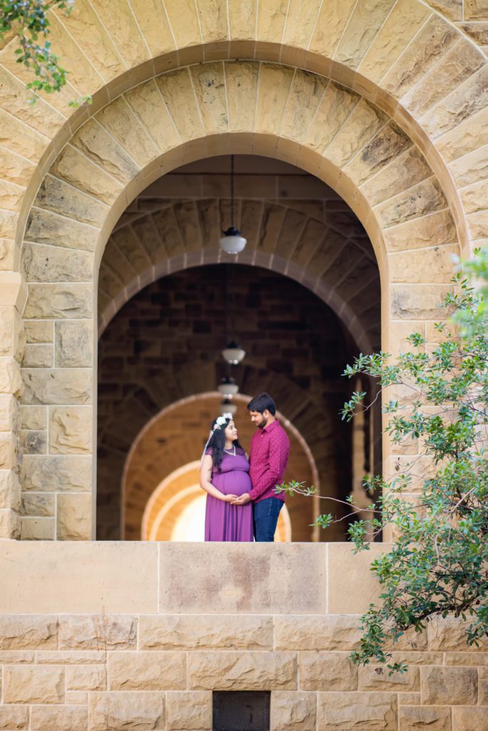 maternity pictures at Stanford University