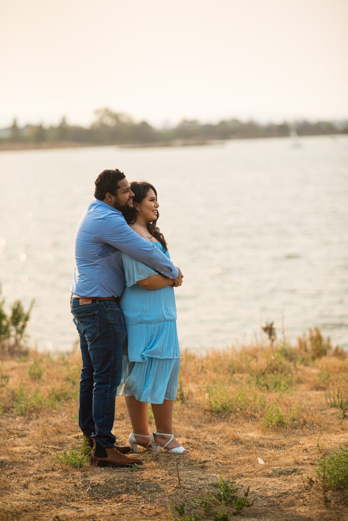 Candid Engagement Portrait Poses