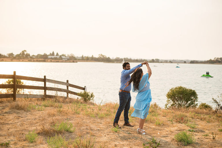 Candid Engagement Portrait Poses