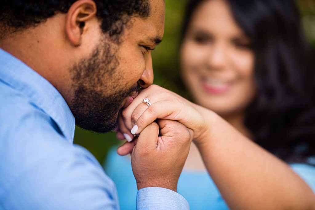 Candid Engagement Portrait Poses