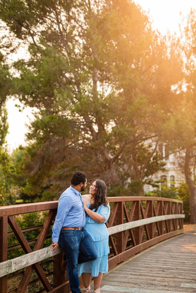 Candid Engagement Portrait Poses