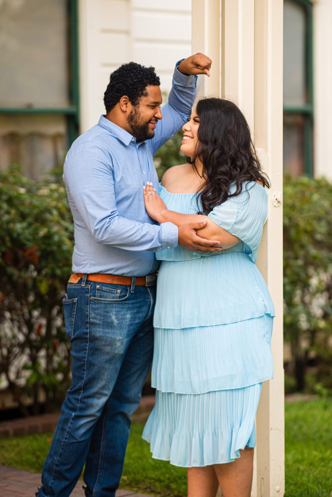 Candid Engagement Portrait Poses