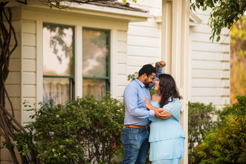 Candid Engagement Portrait Poses