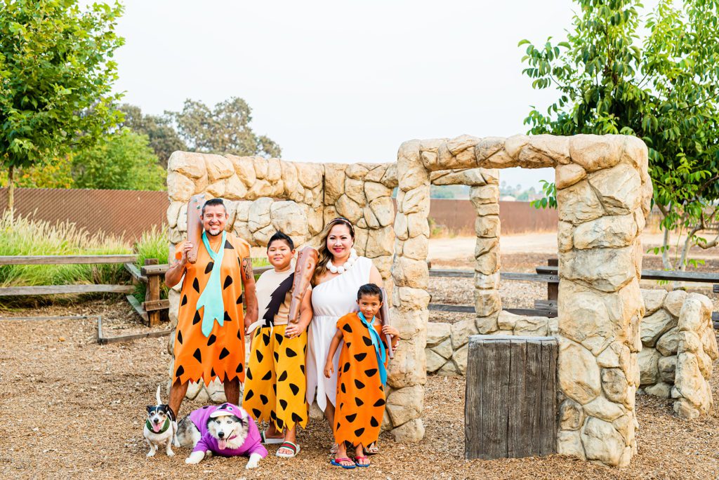 Flintstones Themed Family Portraits