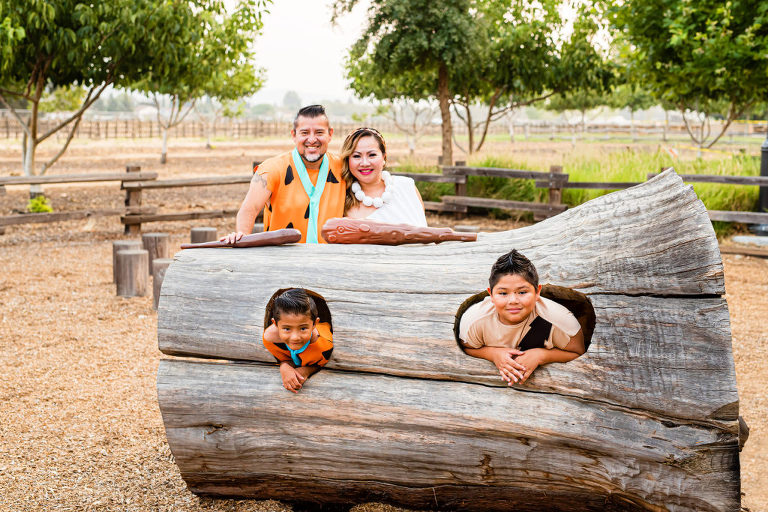 Flintstones Themed Family Portraits