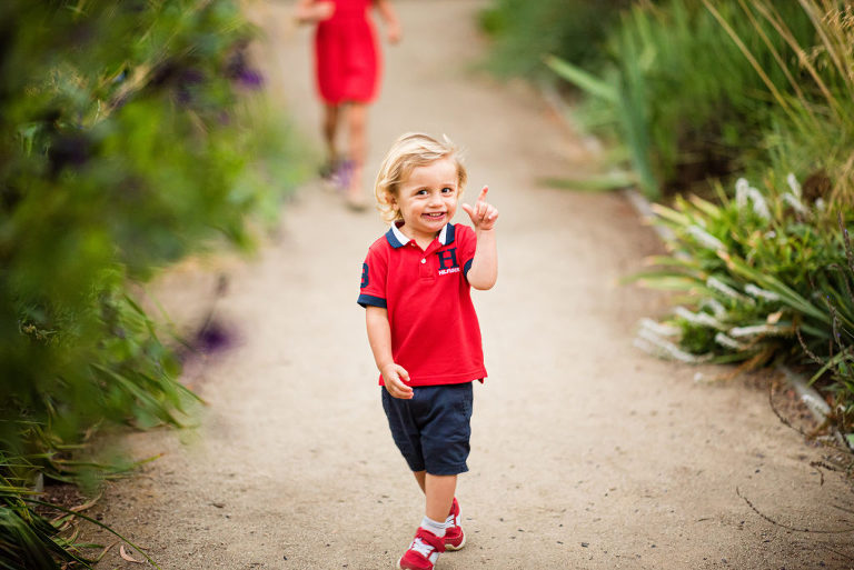 Kids Smiling For Family Portraits