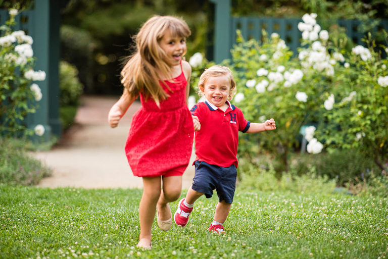 Kids Smiling For Family Portraits