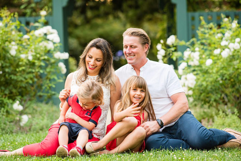 Kids Smiling For Family Portraits