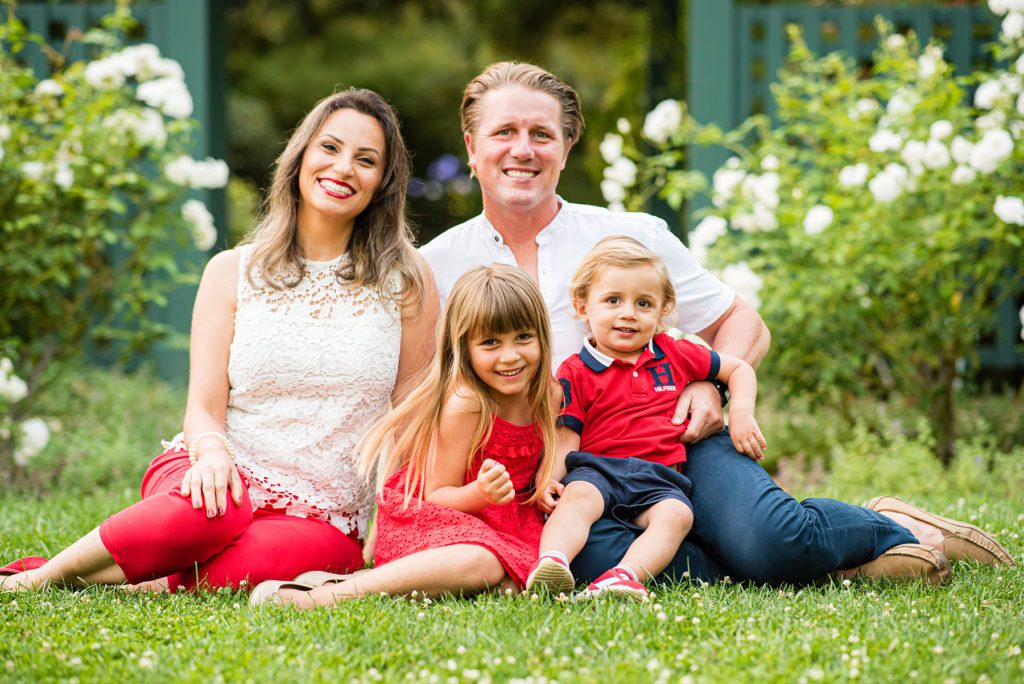 Kids Smiling For Family Portraits