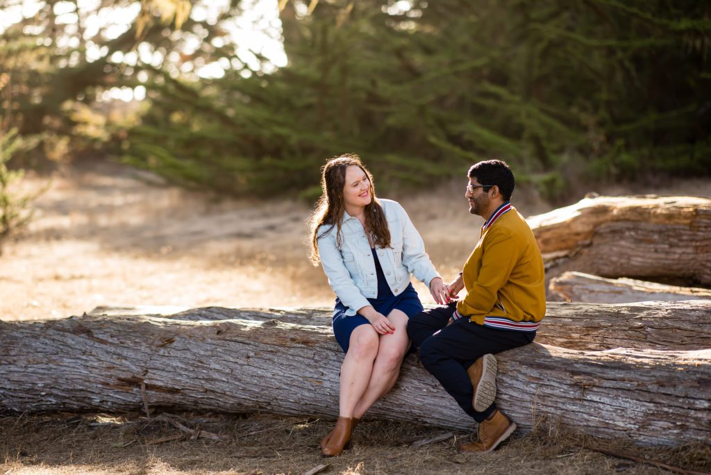 engagement portraits in Halfmoon Bay
