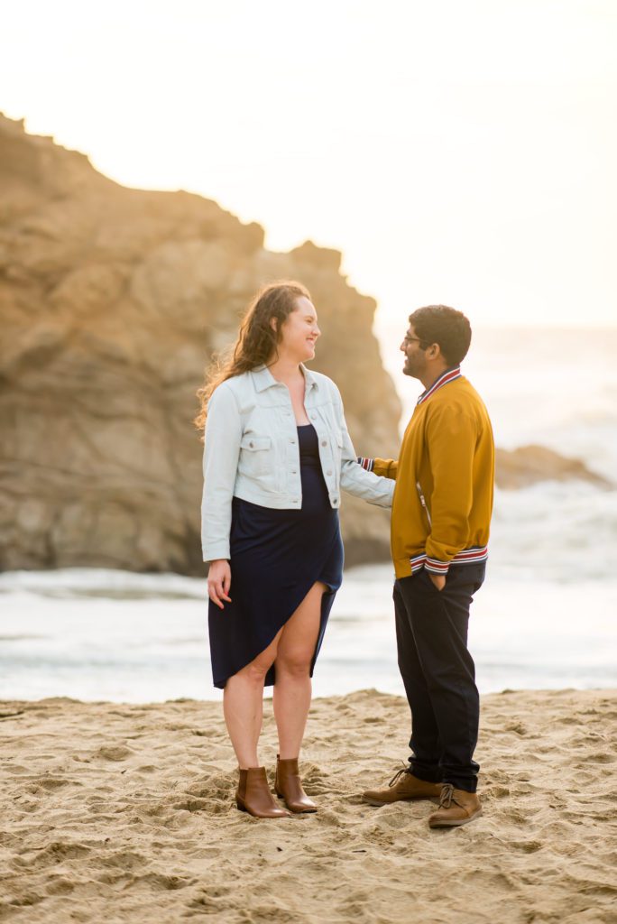 engagement portraits in Halfmoon Bay