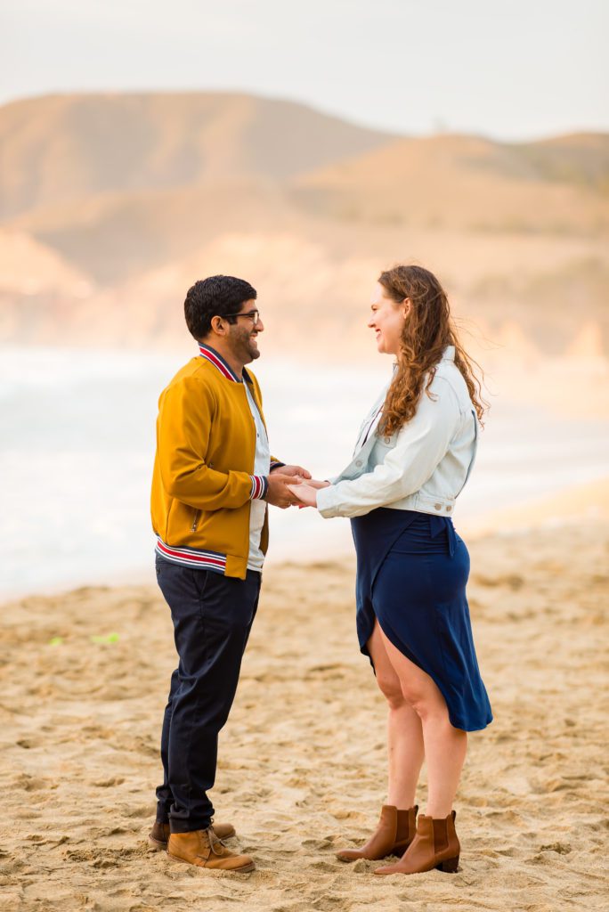 engagement portraits in Halfmoon Bay