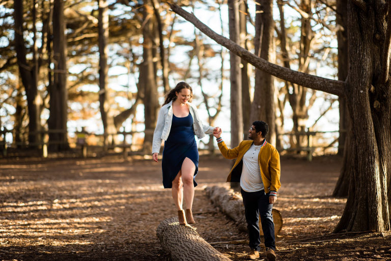 engagement portraits in Halfmoon Bay