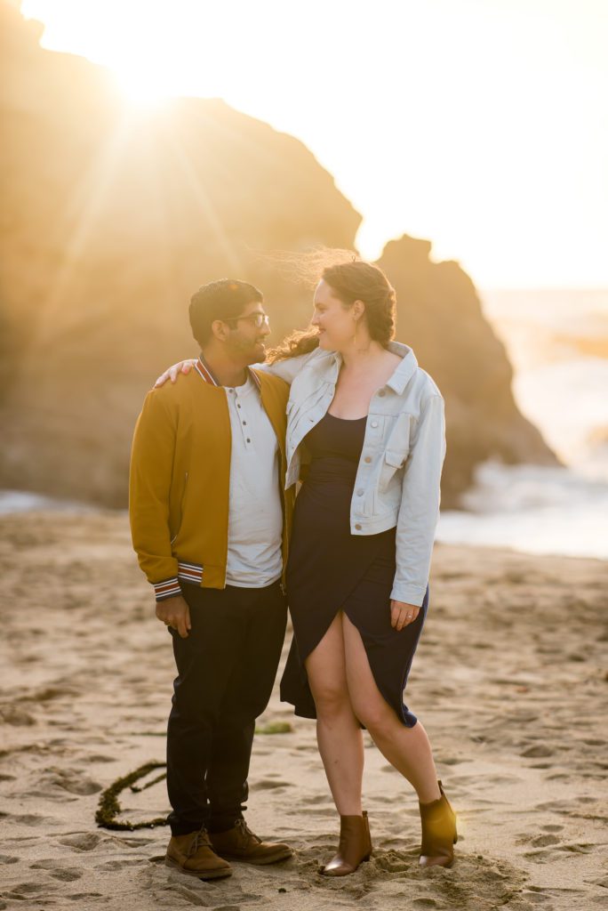 engagement portraits in Halfmoon Bay