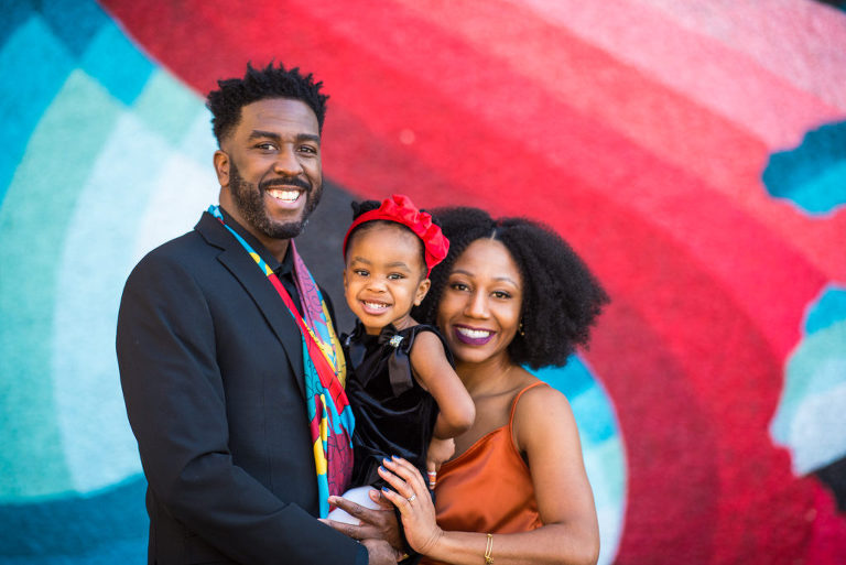 family portraits in downtown San Jose