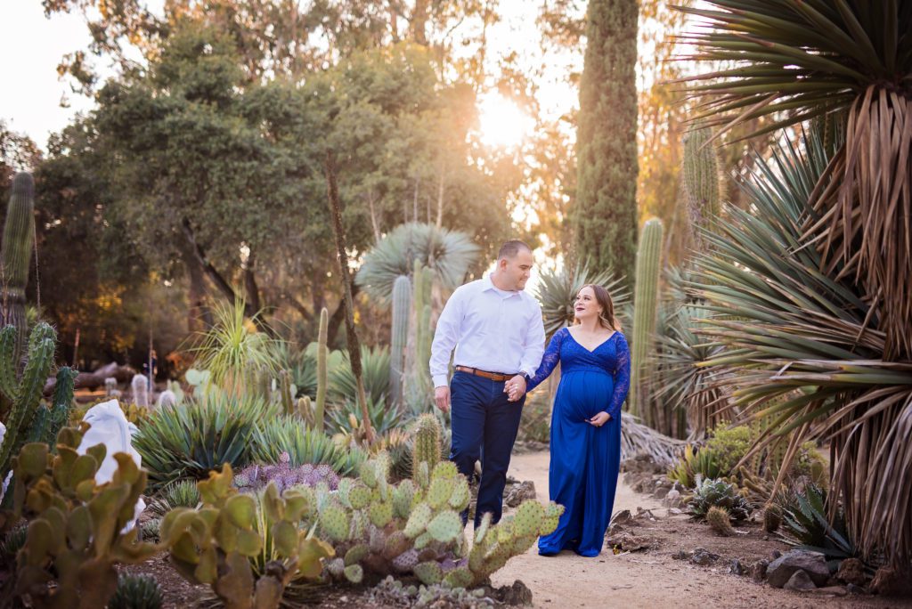 maternity portraits at the arizona cactus garden