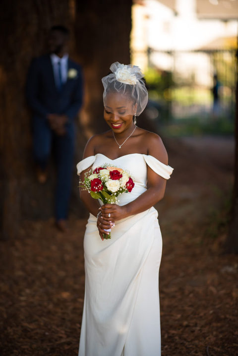 After Ceremony Wedding Portraits At The Rose Garden