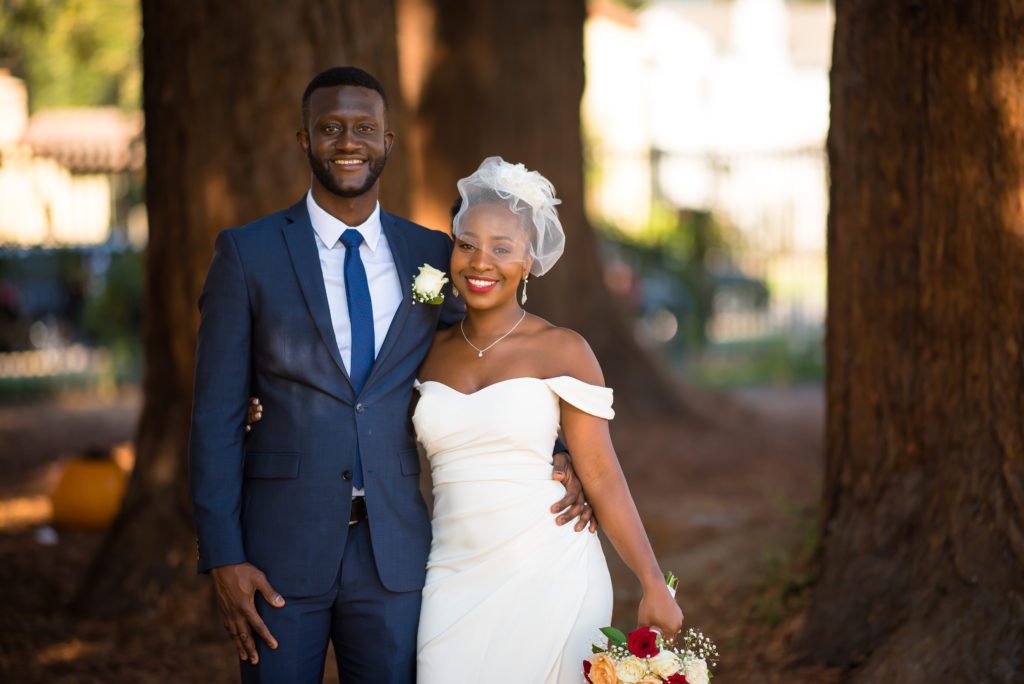 After Ceremony Wedding Portraits At The Rose Garden