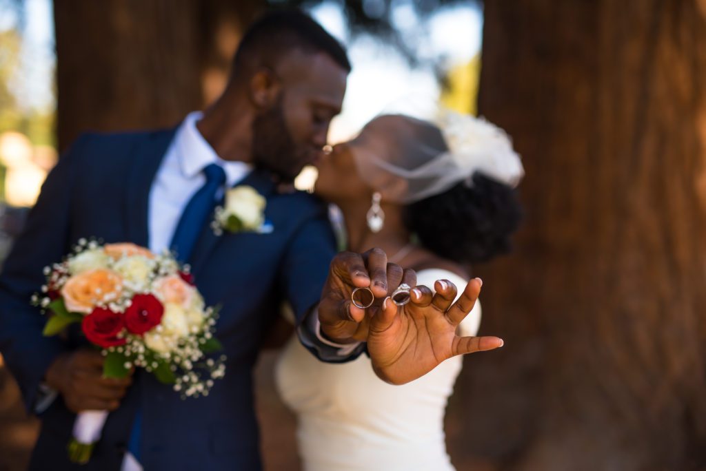 After Ceremony Wedding Portraits At The Rose Garden