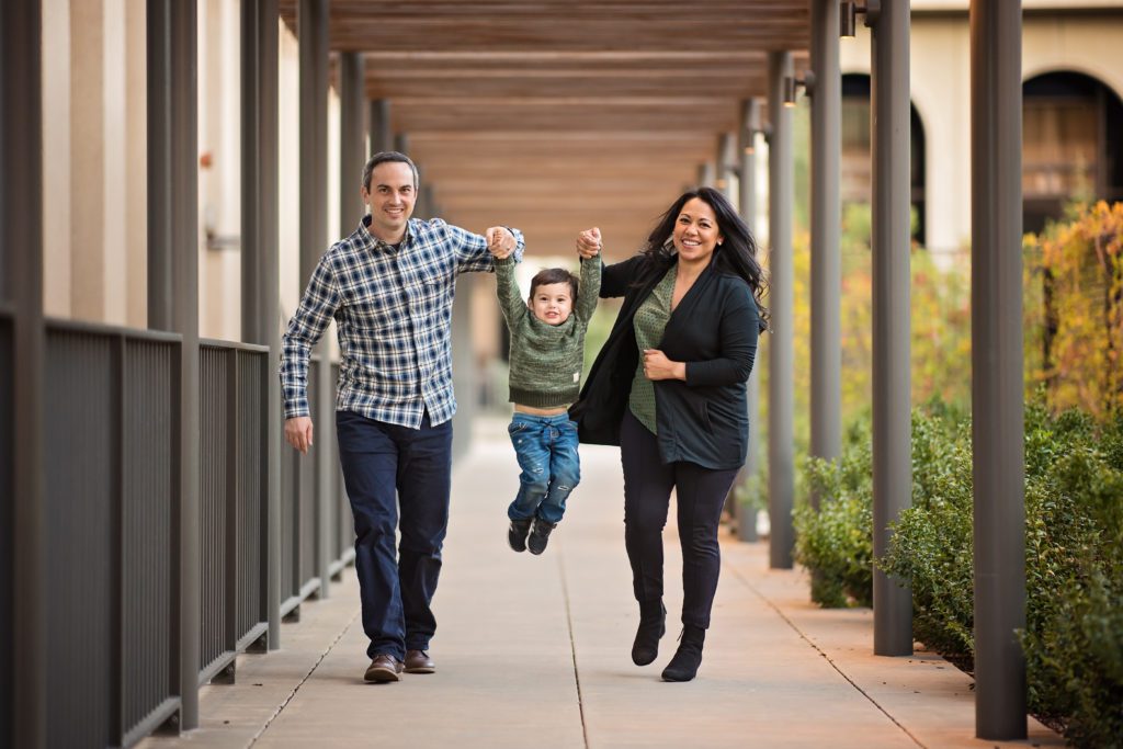 make family portraits fun for kids