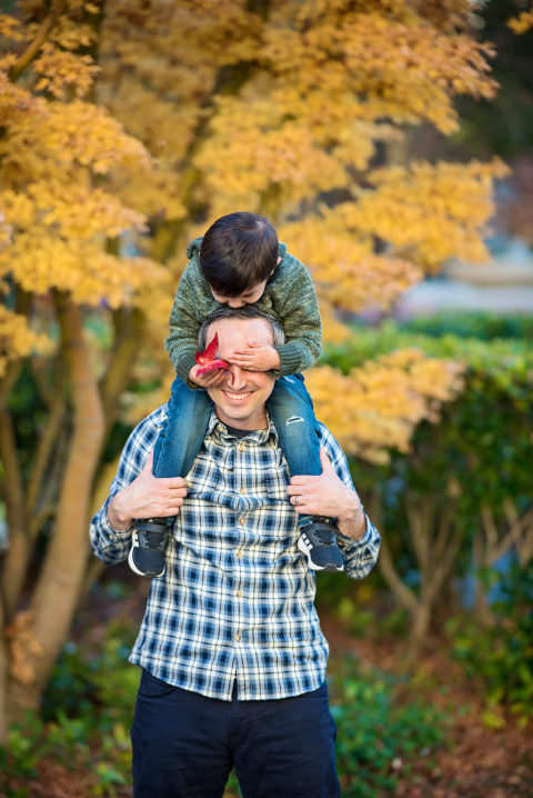 make family portraits fun for kids