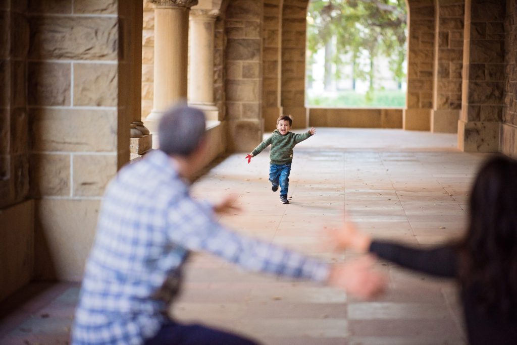 make family portraits fun for kids