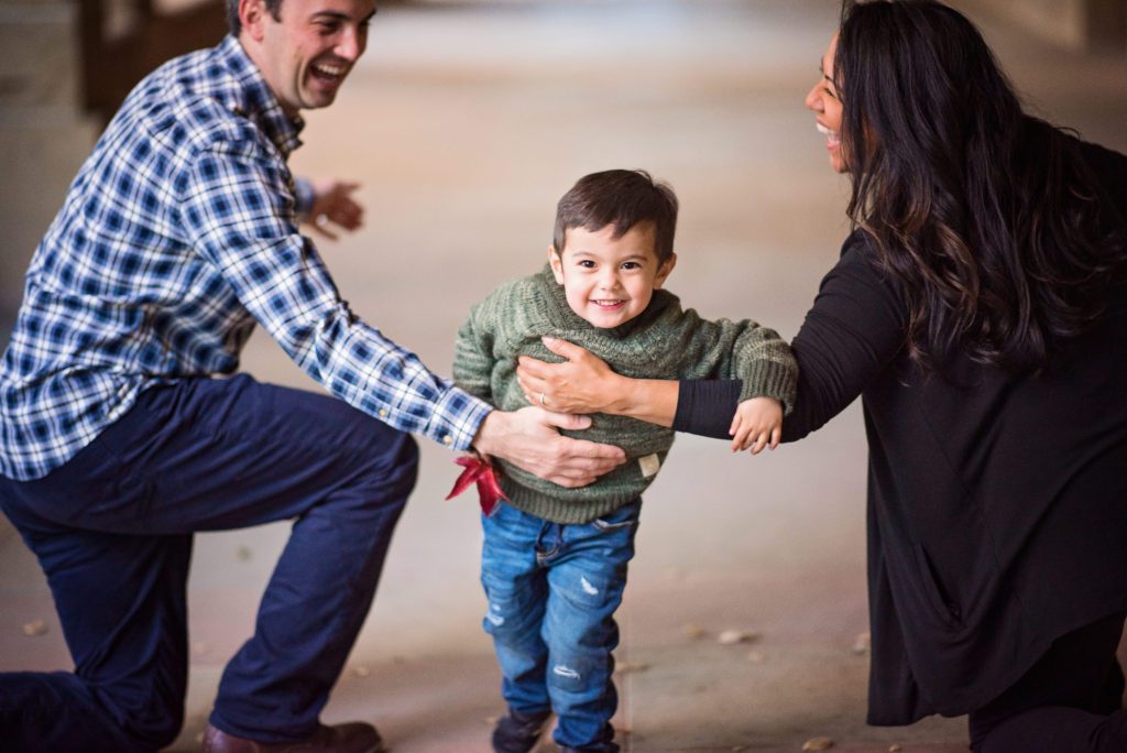 make family portraits fun for kids