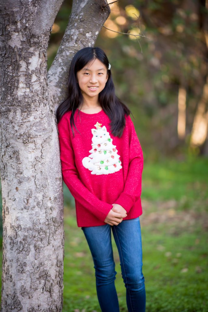 natural smiles during family portraits