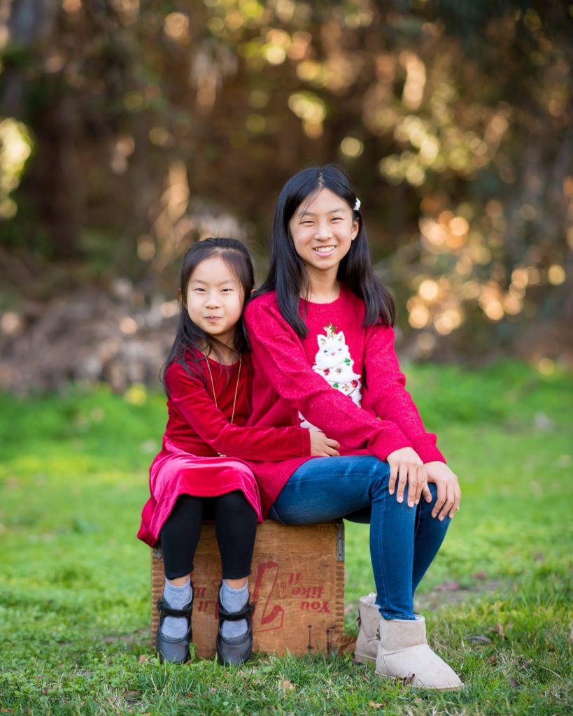 natural smiles during family portraits