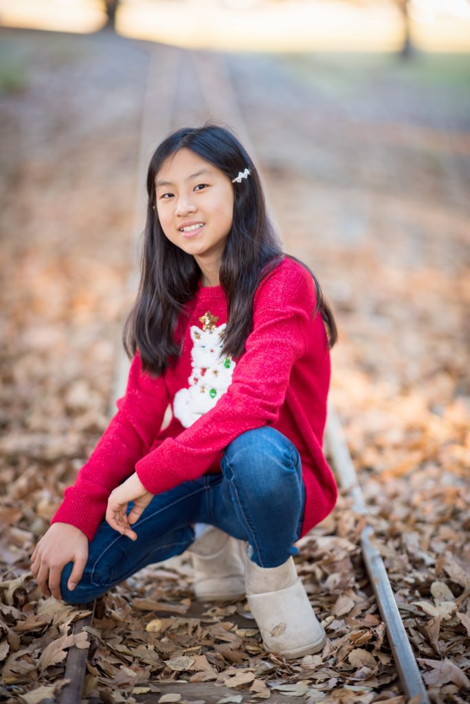 natural smiles during family portraits