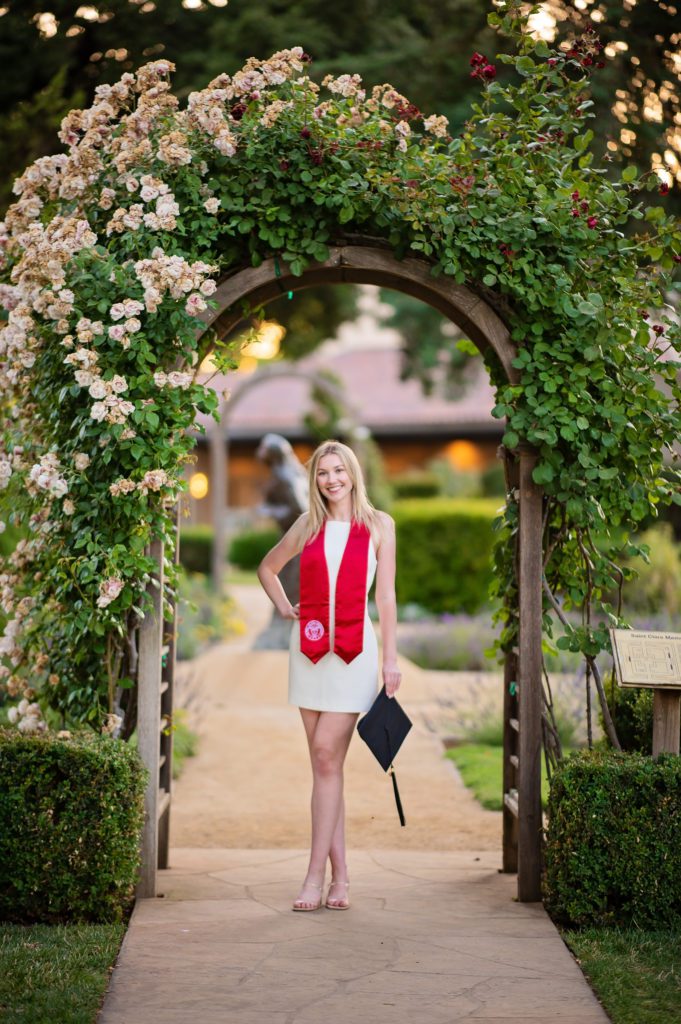 graduation portraits at santa clara university