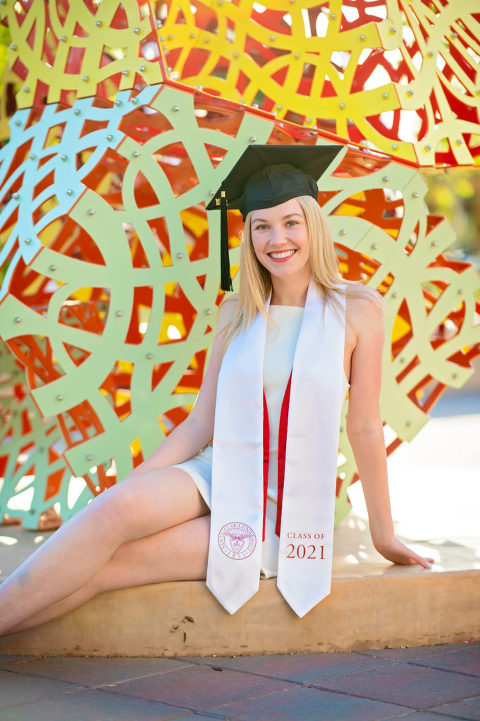 graduation portraits at santa clara university