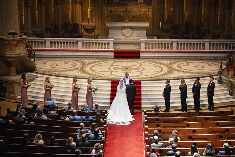 wedding photography at the Stanford Memorial Church