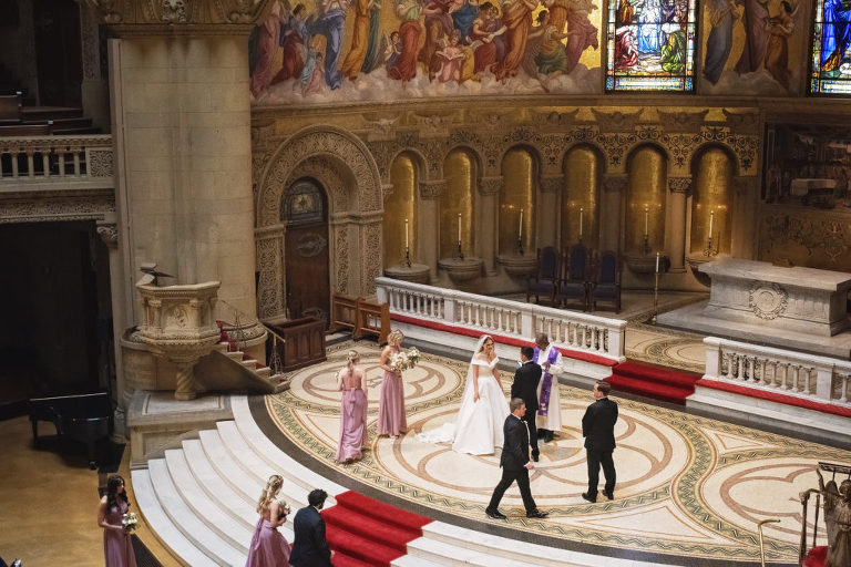 wedding photography at the Stanford Memorial Church