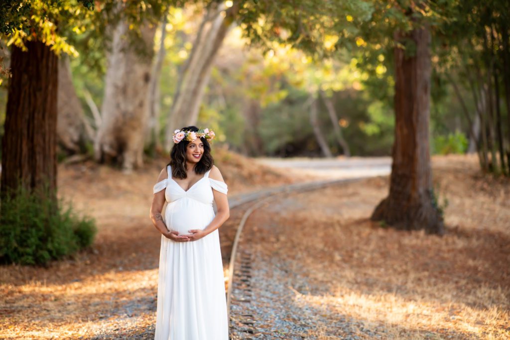 Is A White Dress Good For Maternity Portraits?