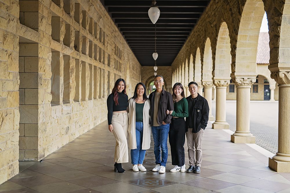 Family pictures at Stanford