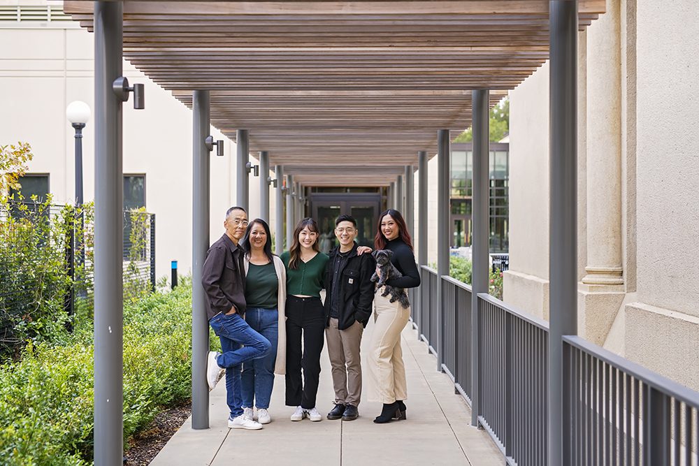 Family pictures at Stanford