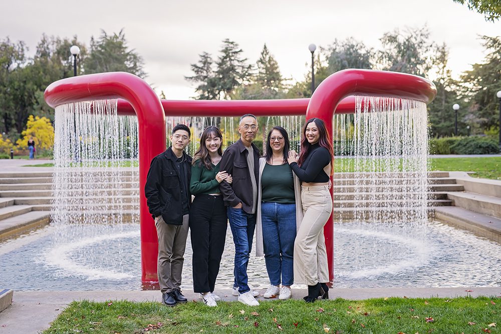 Family pictures at Stanford
