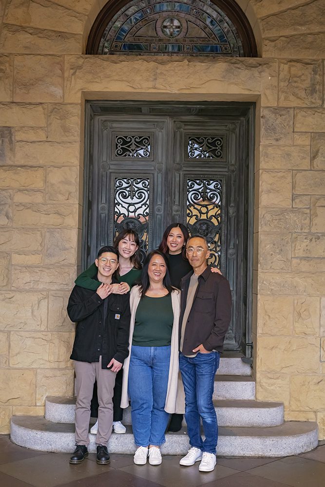 Family pictures at Stanford