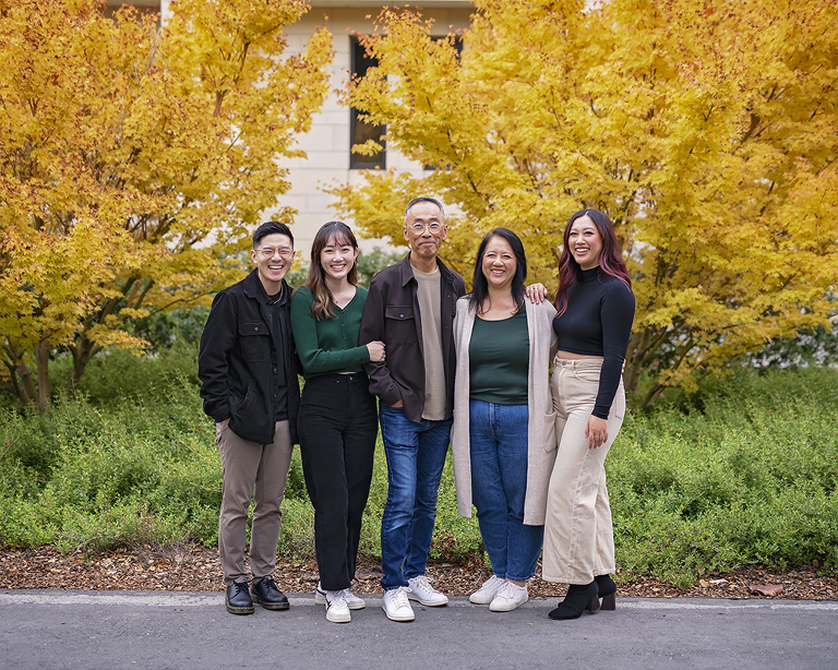 Family pictures at Stanford