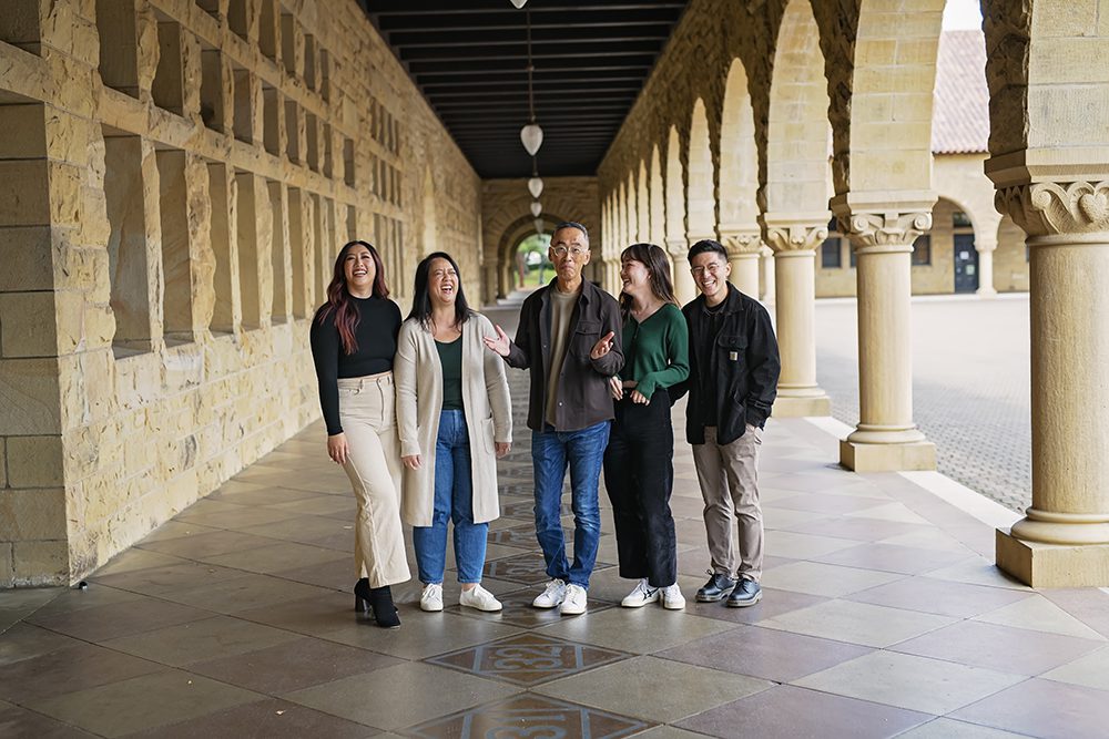 Family pictures at Stanford