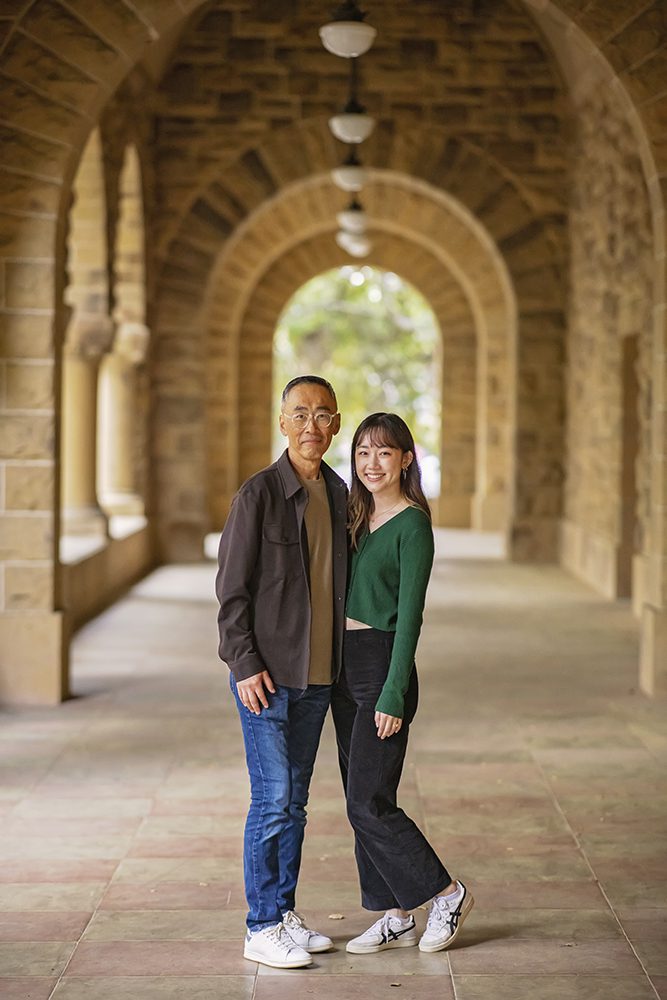 Family pictures at Stanford