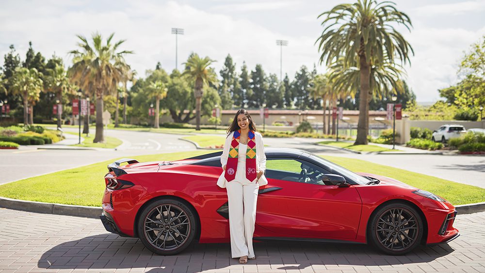 fun Graduation portraits at Santa Clara