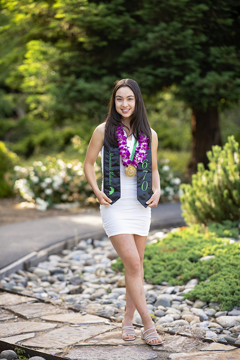 High school graduation portraits in Saratoga