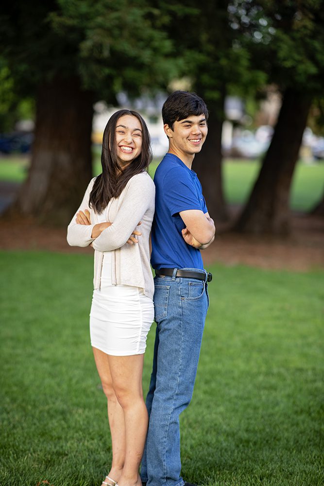 High school graduation portraits in Saratoga