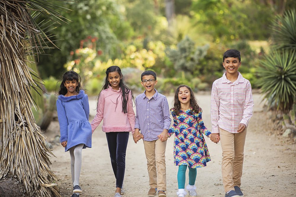 Family portraits at the Arizona Cactus Garden