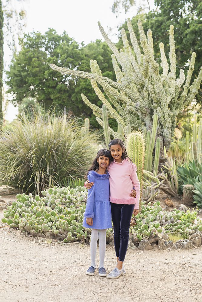 Family portraits at the Arizona Cactus Garden